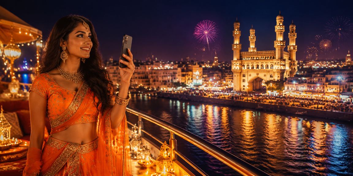 Hyderabad player enjoying casino Diwali promotions on mobile