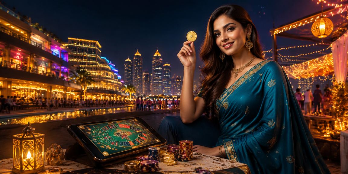 Woman playing Teen Patti on mobile in Bandra, Mumbai